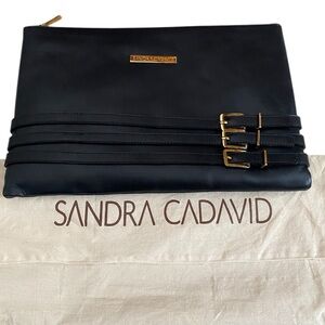 Sandra Cadavid Kiya genuine leather clutch